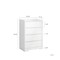 Modern Waterproof 4-Drawer Dresser - 71.39 | Stylish Storage Upgrade